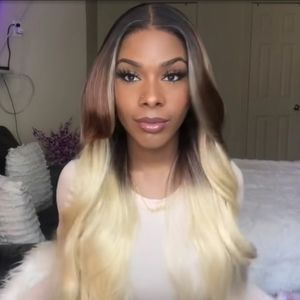New! Never Worn. Sensationnel Butta Lace Unite 2 Money Piece Blonde HD Lace Wig